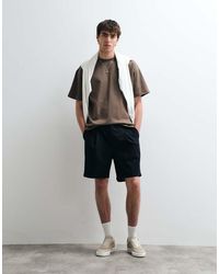 ASOS COLLECTIVE - Pleated Cotton-linen Blend Shorts - Lyst