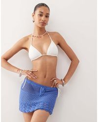 Collusion - Crochet Knitted Mini Skirt - Lyst
