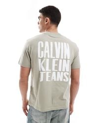 Calvin Klein - Paint Back Print Logo T-shirt - Lyst