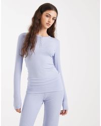 Cotton On - Sleep Recovery Henley Long Sleeve Top - Lyst