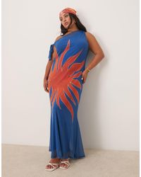 Never Fully Dressed - Asymmetric Off Shoulder Maxi Dress - Lyst