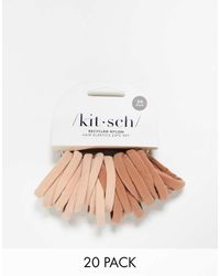 Kitsch - Nylon Elastics 20pc Set - Blush - Lyst