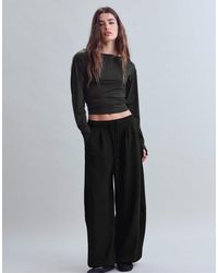 Stradivarius - Long Sleeve Ruched Top - Lyst