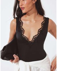 NA-KD - Lace Insert Body - Lyst