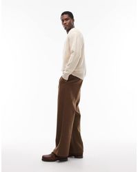 Prohibited - Club-Broek Met Dubbele Plooien En Wollook - Lyst