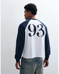 ASOS - Boxy Oversized Raglan T-shirt With 93 Graphic - Lyst