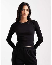 Brave Soul - T-Shirt Van Katoen Met Lange Mouwen - Lyst