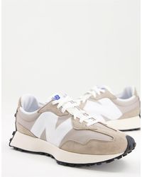 New Balance Suede X Staud White 327 Sneakers Lyst