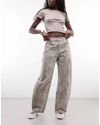 Gap - Cotton Barrel Leg Jeans - Lyst