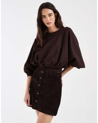ONLY - High Waist Cord Skirt - Lyst