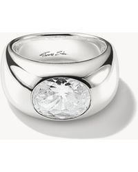Thomas Sabo - – farbener ring mit weißen schmucksteinen - Lyst
