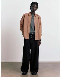 Pull&Bear - Laser Print baggy Jeans - Lyst