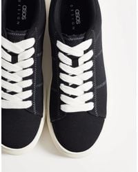 ASOS - – canvas-sneaker zum schnüren - Lyst