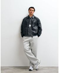 ASOS - Bomber oversize en similicuir - Lyst