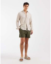 ASOS - Oversized Jersey Shorts Met Crosshatch Textuur - Lyst