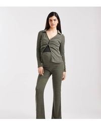 Mama.licious - Mamalicious Maternity Soft Ribbed Wide Leg Jersey Trouser Co-Ord - Lyst