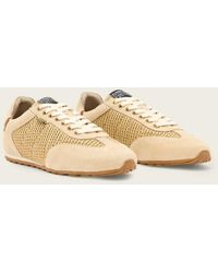 AllSaints - Liam Low Top Textured Sneakers - Lyst