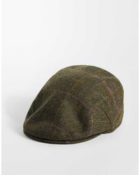 Barbour - Crieff Wool Tartan Check Flat Cap - Lyst