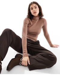 Brave Soul - Long Sleeve Ribbed Rollneck Top - Lyst