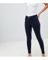 River Island Molly - Donkere Skinny Jeans - Blauw