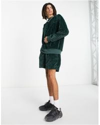 adidas Originals - Pantalones cortos verde oscuro adicolor contempo - Lyst