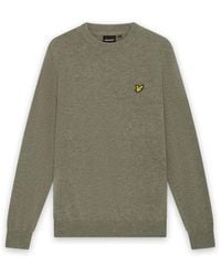 Lyle & Scott - Mid Knits Lambswool Blend Crew Neck Jumper - Lyst