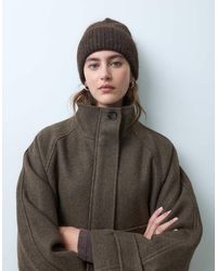 Vero Moda - Hairy Textured Knitted Beanie - Lyst
