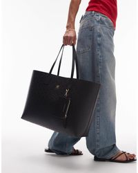 Tommy Hilfiger - – leder-tragetasche - Lyst