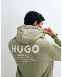 HUGO - Nazardo Loose Fit Back Print Co-Ord Hoodie - Lyst