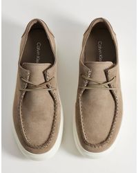 Calvin Klein - Jeans Chunky Hybrid Suede Apron Lace Up Shoes - Lyst