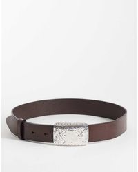 Mango - Faux Leather Belt With Statement Buckle - Lyst