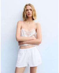 Pull&Bear - Shorts Van Linnenmix - Lyst