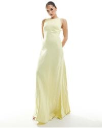 Maids To Measure - Bridesmaid High Neck Maxi Dress With Tie Back - Lyst