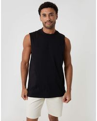 Threadbare - Relaxed Fit Cotton Crew Neck Vest - Lyst