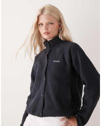 Columbia - Polar Con Tapeta De Botones De Presión Y Acabado Rugoso Jasper Ridge De - Lyst
