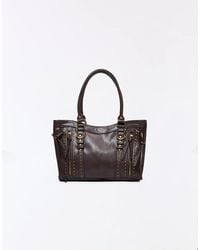 Bershka - Zip And Stud Bag - Lyst