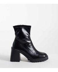 Raid Wide Fit - Riona Block Heeled Ankle Boots - Lyst