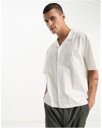 Weekday - – charlie – kurzärmliges hemd mit kastigem schnitt - Lyst