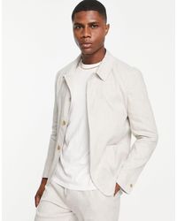SELECTED - Linen Mix Suit Jacket - Lyst