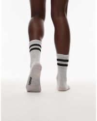TOPSHOP - – sportliche gerippte socken - Lyst
