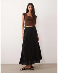 Iisla & Bird - Maxi Ruffle Beach Skirt - Lyst