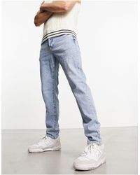 SELECTED - Slim Fit Tapered Jeans - Lyst
