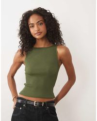 Gina Tricot - Knitted Rib Singlet - Lyst