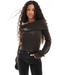Threadbare - Off Shoulder Jumper - Lyst