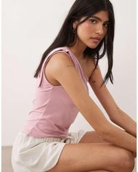 ASOS - One Shoulder With Tie Detail Co-ord Top - Lyst