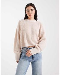 Miss Selfridge - Jersey Holgado De Punto De -Neutro - Lyst