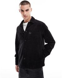 Fred Perry - – langärmelige schwere cord-hemdjacke - Lyst