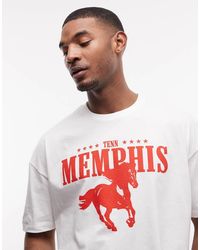 ASOS - Boxy Oversized T-shirt With Cowboy Graphic - Lyst