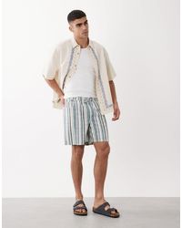 ASOS - Wide Mid Length Elasticated Shorts - Lyst