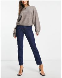 & Other Stories Favourite Straight Leg Mid Rise Cropped Jeans - Blue